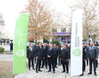 Goranboyda,  Aqrar Sığorta Fondunun  Regional Filialının açılışı oldu.