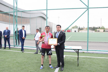 Goranboyda “Konstitusiya və Suverenlik ili” çərçivəsində, Ümummilli Lider Heydər Əliyevin anadan olmasının 102 ci il dönümü ilə bağlı,  təşkil olunan mini futbol üzrə rayon birinciliyinin final oyunu keçirildi