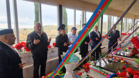 Goranboyda, şəhid Milli Qəhrəman Sərxan Ocaqverdiyevin anım günü ilə bağlı məzarı ziyarət olundu, əziz xatirəsi ehtiramla anıldı
