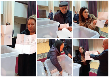 Goranboy şəhərində yeni inşa edilmiş çoxmənzilli yaşayış binalarının mənzillərinin  püşkatma yolu ilə bölgüsü aparıldı