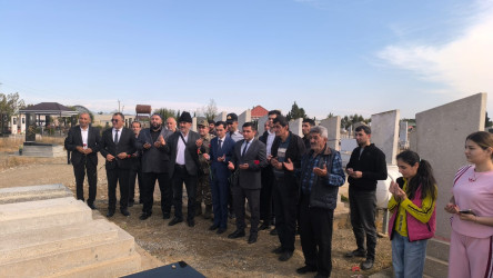 Goranboyda şəhidlərin ildönümü ilə bağlı məzarları ziyarəti davam edir