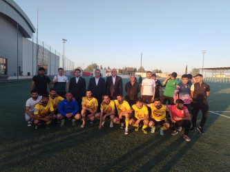 Goranboy Olimpiya İdman Kompleksində Naftalan və Ağstafa komandaları arasında futbol üzrə Region liqasının  ¼  (dörddə bir) oyununu keçirildi