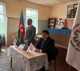 Goranboyda Qərbi Azərbaycandan olan soydaşlarımızla görüş keçirildi