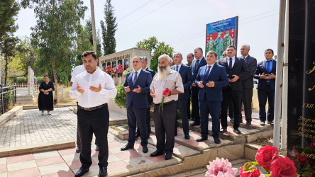 Goranboy rayon Xanqərvənd kənd qəbirstanlığında şəhidlərimizin məzarları ziyarət olundu