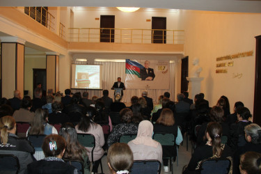 Goranboyda, “Konstitusiya və Suverenlik ili“ çərçivəsində, “Milli mədəniyyətimiz Ulu Öndər Heydər Əliyev ideyalarından güc alır“ mövzusunda tədbir keçirildi