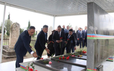“27 sentyabr-Anım Günü”nün beşinci ildönümü ilə bağlı Tap Qaraqoyunluda şəhidlərimizin məzarları ziyarət olundu