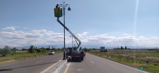 Goranboyda genişmiqyaslı abadlıq və yenidənqurma işləri davam etdirilir