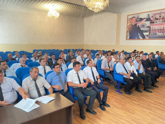 Goranboyda “Əhalinin mülkiyyət hüquqlarının təmin edilməsi sahəsində tədbirlərin səmərəliliyinin artırılması” mövzusunda maarifləndirici tədbir keçirildi