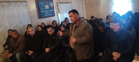 Goranboyda inzibati ərazi dairələri üzrə nümayəndələrin hesabat məruzləri dinlənildi