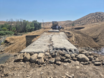 Goranboyda sakinlərin qəzalı körpü ilə bağlı müraciəti həll olundu