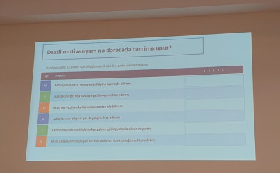 Goranboyda “Cəmiyyətə xidmət psixologiyası: Dövlət qulluqçusunun daxili motivasiyası" mövzusunda təlim keçirildi