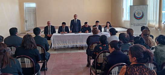 Goranboyda “uşaqlara qarşı hər cür zorakılığın mənfi nəticələri haqqında” maarifləndirmə tədbiri keçirildi