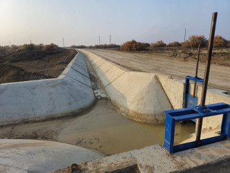 Goranboyda əkin sahələrinin suvarılması təminatının yaxşılaşdırılması işləri davam etdirilir