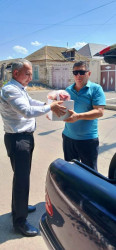 Goranboy rayon İcra Hakimiyyəti tərəfindən, Qurban bayramı mübasibətilə şəhid, qazi, çernobıl əlili və aztəminatlı ailələrə bayram sovqatları verildi