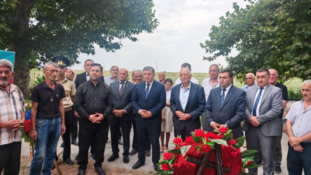 Goranboyda I Qarabağ müharibəsi zamanı itkin düşmüş Şəhid Əhmədov Rauf Əjdər oğlunun 40 mərasimi keçirildi