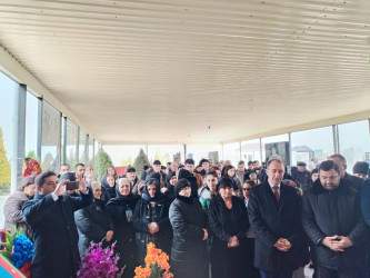 Goranboyda,  2023-cü il lokal antiterror tədbirləri zamanı şəhid olan Nəsibov Hüseyn Əfqan oğlunun məzarı ziyarət  edildi.