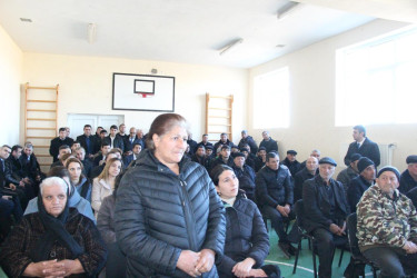 Goranboyda növbəti səyyar qəbul Dəyirmanlar kəndində keçirildi