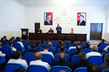 Goranboyda Dövlət Proqramının icra vəziyyəti ilə bağlı müşavirə keçirildi