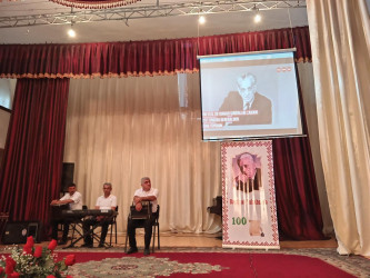 Goranboyda Xalq şairi Bəxtiyar Vahabzadənin 100 illiyi qeyd olundu