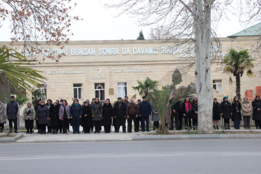Goranboyda dünən təyyarə qəzasında həlak olanların xatirəsi yad edilib