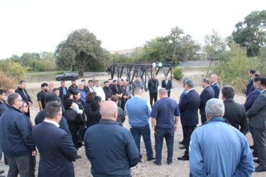 Qarqucaq və Şəfibəyli kəndlərini birləşdirən körpü yenidənqurma işlərindən sonra  sakinlərin istifadəsinə verildi
