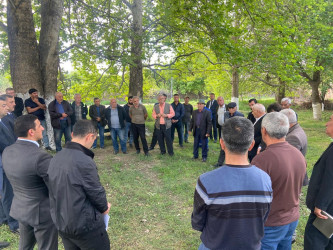 Xan Qərvənd kəndində su istifadəçiləri ilə görüş keçirildi