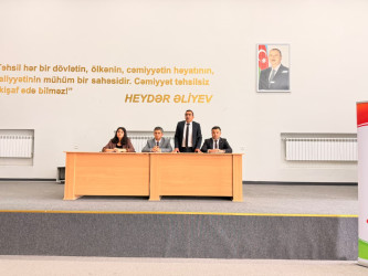 Goranboyda “Hüquq mədəniyyətinin formalaşmasında gənclərin rolu” mövzusunda tədbir keçirildi