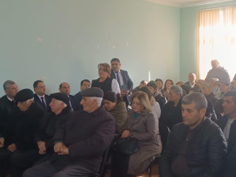 Goranboyda növbəti səyyar qəbul Yeniyol kəndində keçirildi