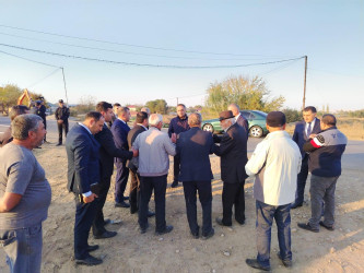 Goranboyda əkin sahələrinin suvarılması təminatının yaxşılaşdırlması istiqamətində əməli tədbirlər davam etdirilir