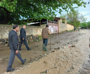 Goranboyda sel sularının fəsadlarının qarşısının alınması üçün tədbirlər görülüb