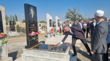 Balakürd kəndindən Vətən Müharibəsi şəhidimiz  Cəfərov Mübariz Qulu oğlunun və Qızılhacılı qəsəbəsindən Abbasova Raziyə Bayramalı qızının  ildönümlərində məzarları ziyarət olundu.