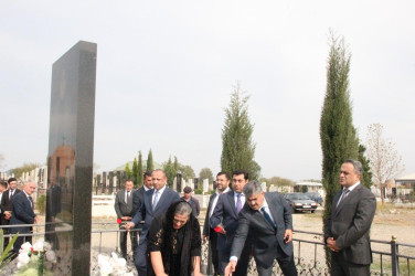 Rəhimli kəndində şəhidlərimizin  məzarları ziyarət edildi