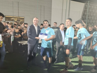 Goranboy rayonunda şəhər, qəsəbə və kənd komandaları arasında keçirilən futbol turnirinə yekun vuruldu