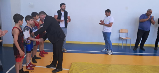 Goranboy rayonunda sərbəst güləş idman növü üzrə turnir keçirildi