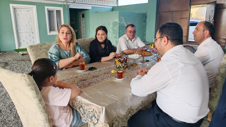 Goranboyda qərargah üzvləri Məhərrəmlik ayının başlanması ilə əlaqədar şəhid ailəsini ziyarət etdilər