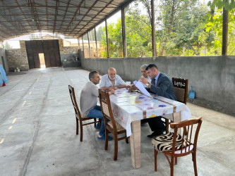 Goranboyda şəhid ailəsinin mövcud problemi yerində həll edildi.