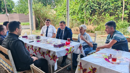 Goranboyda şəhid ailəsi ziyarət olundu