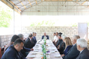 Goranboyda icra başçısı şəhid ailələri ilə görüşdü