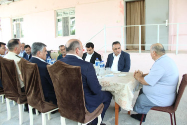 Qızılhacılı qəsəbəsində 1-ci Qarabağ müharibəsi əlili səhhəti ilə bağlı evində ziyarət  edildi