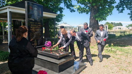 Goranboyda Milli Qəhrəman Maşallah Abdullayevin doğum günü ilə bağlı məzarı ziyarət olundu