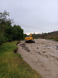 Goranboyda sel sularına qarşı tədbirlər davam edir