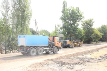Səfikürd kəndində yol infrastrukturunun müasirləşdirilməsi istiqamətində işlər aparılır