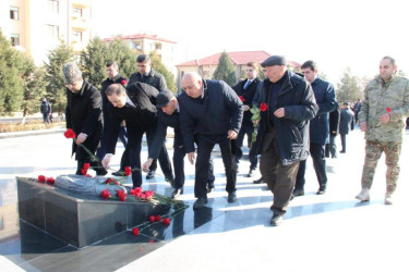 Goranboyda,  Xocalı  soyqırımı  faciəsinin  31-ci  ildönümü  ilə  bağlı, ümumrayon  tədbiri  keçirildi.