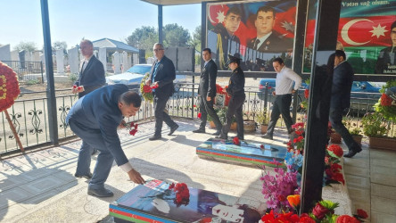 Balakürd kəndindən Vətən Müharibəsi şəhidimiz  Cəfərov Mübariz Qulu oğlunun və Qızılhacılı qəsəbəsindən Abbasova Raziyə Bayramalı qızının  ildönümlərində məzarları ziyarət olundu.