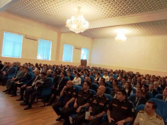 Goranboyda "Fövqəladə halların xəbərdar edilməsi sahəsində koordinasiyanın və birgə fəaliyyətin təşkili, eləcə də mövcud problemlər" mövzusunda seminar-müşavirə keçirildi