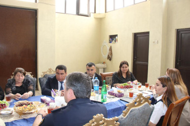 Goranboyda Qurban bayramı ərəfəsində şəhid ailələri və qazilərlə görüşlər davam etdirilir