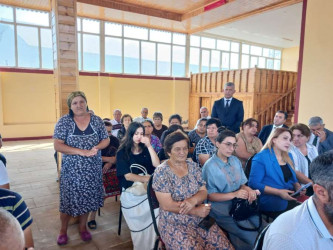Goranboyda növbəti səyyar qəbul Nadirkənd kəndində keçirildi