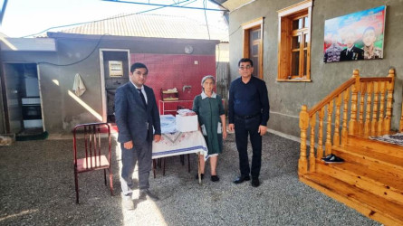 Goranboyda Qurban bayramı mübasibətilə  verilən bayram sovqatları 600 ailəni əhatə edir