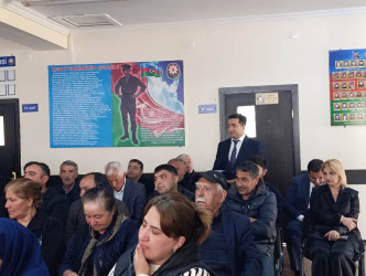 Goranboyda növbəti səyyar qəbul Dəyirmanlar kəndində keçirildi