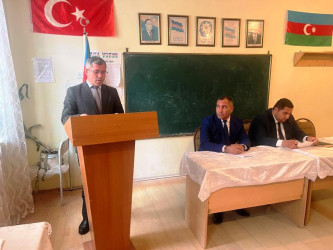 Goranboyda inzibati ərazi dairələri üzrə nümayəndələrin hesabat məruzləri dinlənildi